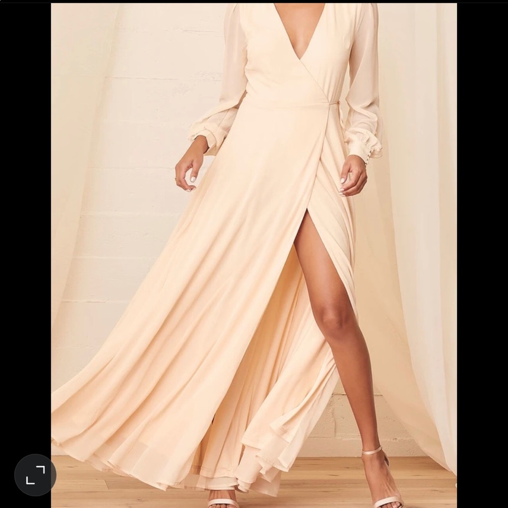 Lulus my whole heart long sleeve dress